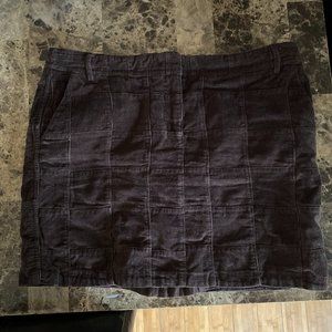 Ann Taylor LOFT Patchwork Corduroy Mini Skirt